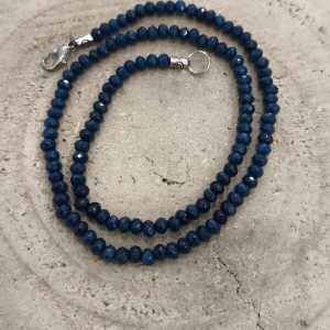 Colgante de Zafiro azul facetado