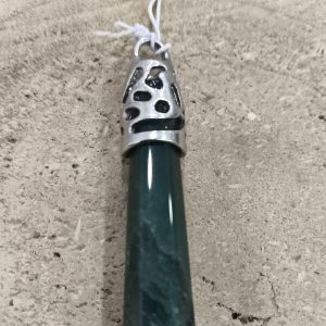 Colgante de Ágata verde en punta