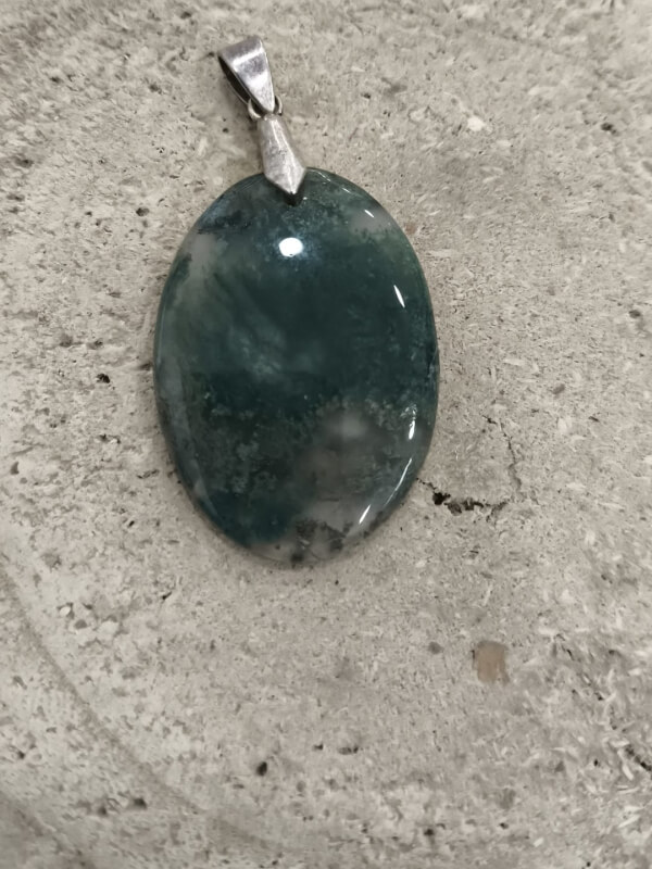 Colgante de Ágata musgosa