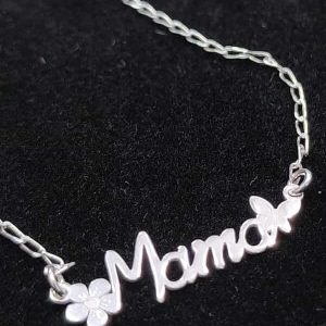 Colgante infinito mama en plata de ley