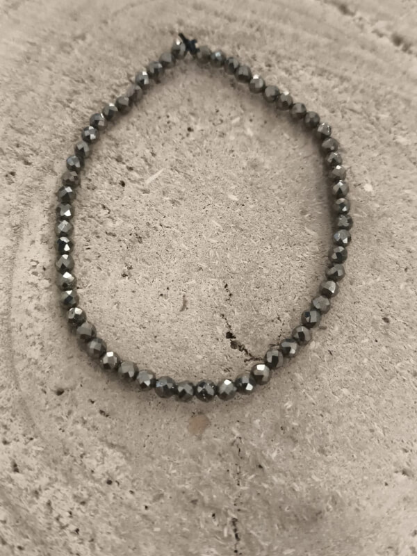 Pulsera de Pirita facetada