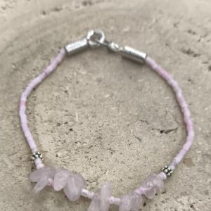 Pulsera Cuarzo rosa