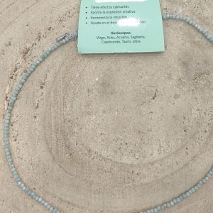 Gargantilla amazónita facetada
