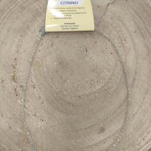 Gargantilla de citrino facetada