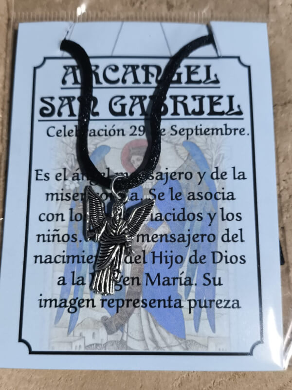 Colgante Arcángel San Gabriel (acero)