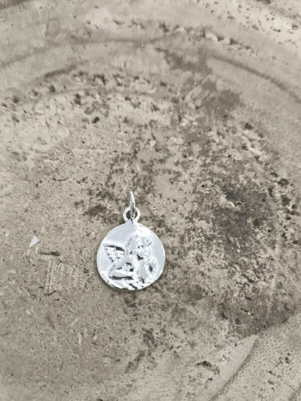Medalla Ángel de la Guarda en plata de ley