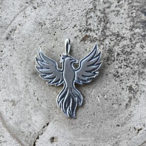 Colgante Ave Fénix en plata de ley