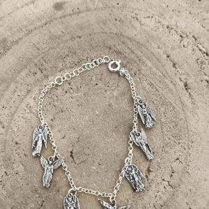 Pulsera de los 7 arcangeles en plata de ley